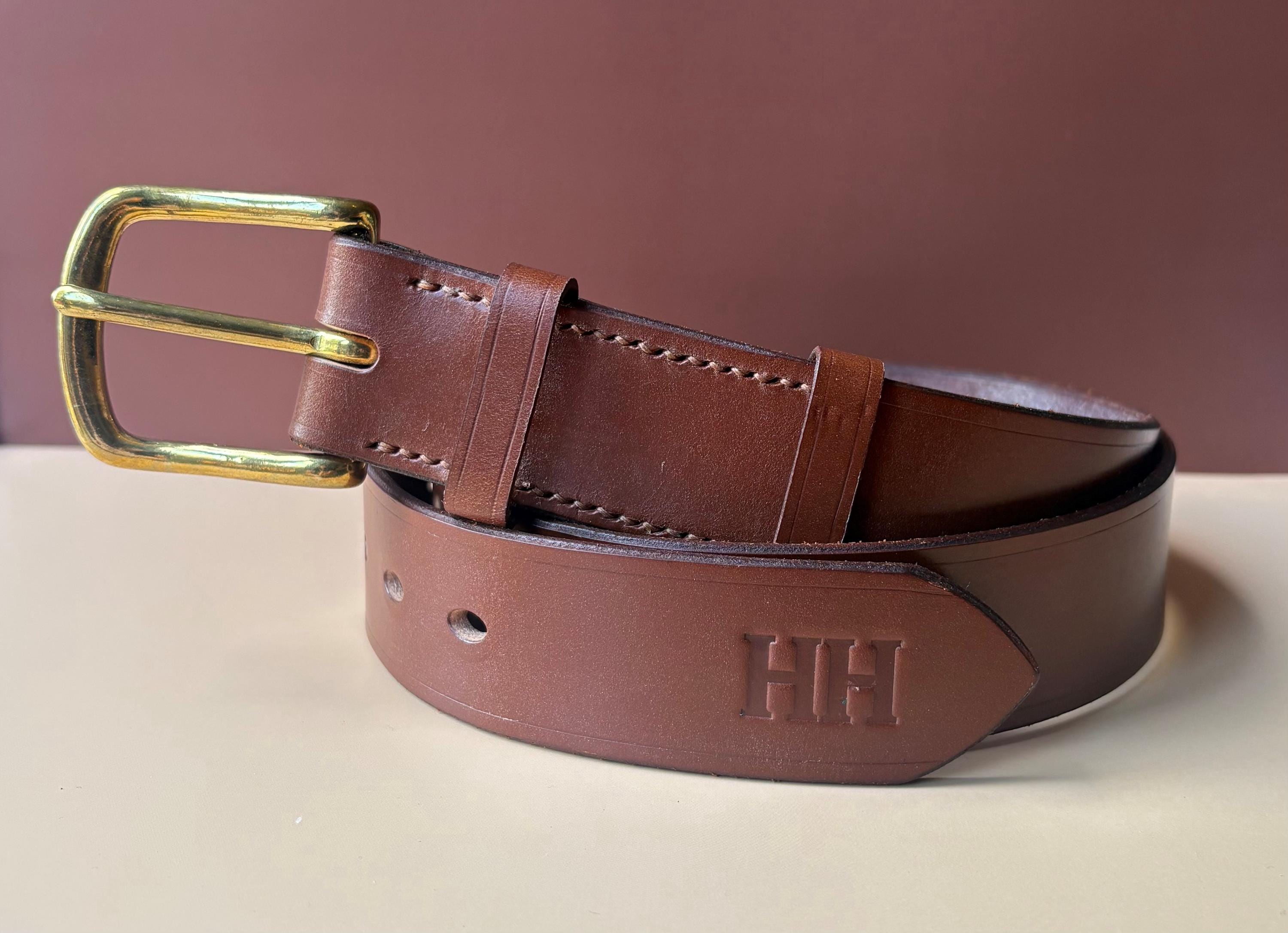 Sedgwick Bridle Leather Belt (1 and 1/2 Inch) Conker - Etsy