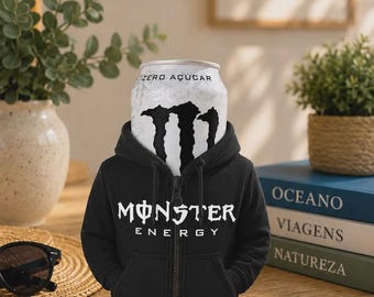 Portabotellas de bebida energética estilo chaqueta