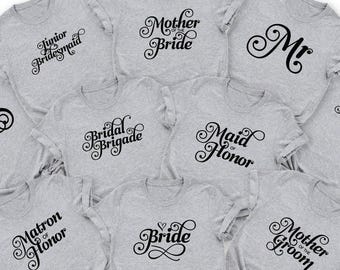 Bachelorette Party Shirts, Bridesmaid Gift, Bridal Party Bride Team Shirt