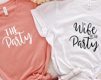 Bachelorette Party Shirt, Team Bride Wine T-Shirt, Bridesmaid Group Gift