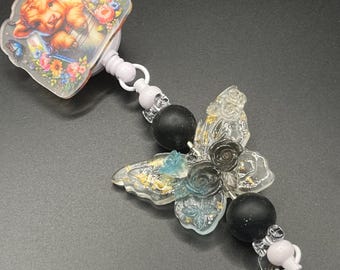 Portacredenciales con cuentas / Portaidentificaciones de silicona con cuentas / Regalos para enfermeras y profesores