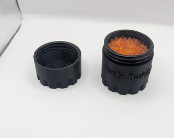 Reusable Moisture Absorber Container w/ Silica Beads | Compact Dehumidifier Pod for Storage, Safes, Toolboxes | Safe Buddy size small