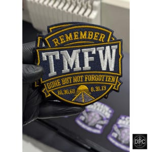 Benutzerdefinierte RIP Biker Biker Patch, personalisierte Motorrad Tribut Patch, zum Aufbügeln, Name und Daten