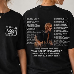 Ed Sheeran Loop Tour Shirt, North America 2026 Concert Tee, Singer Graphic Top, Unisex Music Fan Gift, Road Show Outfit For Guitar Lovers