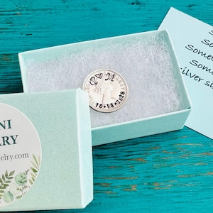 Boxed Personalized Lucky Sixpence Coin - Wedding Sixpence - Wedding Gift - Bride&#39;s Lucky Coin - Custom Sixpence - Wedding Gift- Wedding Coin