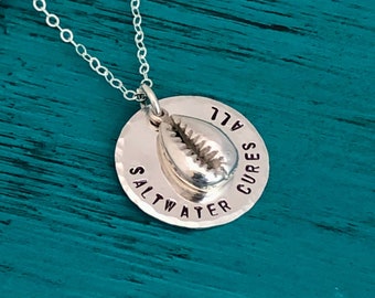 STERLING BEACH NECKLACE - Saltwater Cures All