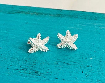 NEW - Sterling Starfish Earrings -.925 Sterling Silver Earrings - Starfish Post Earrings - Stud Earrings - Beach Earrings - Vacation Jewelry