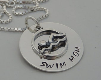 Swim Mom Necklace