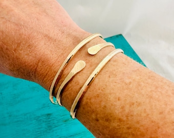 Custom Gold Bracelet - Mother of the Bride Bracelet - Hidden Message - Gold Bangle - Personalized Gift for Mom - All that I am I owe to you