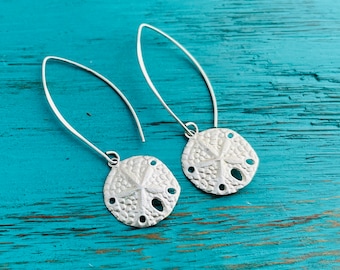 Starfish - Sand Dollar Marquis Earrings