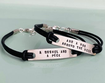 Mother Daughter Bracelet - I love you a bushel & a peck