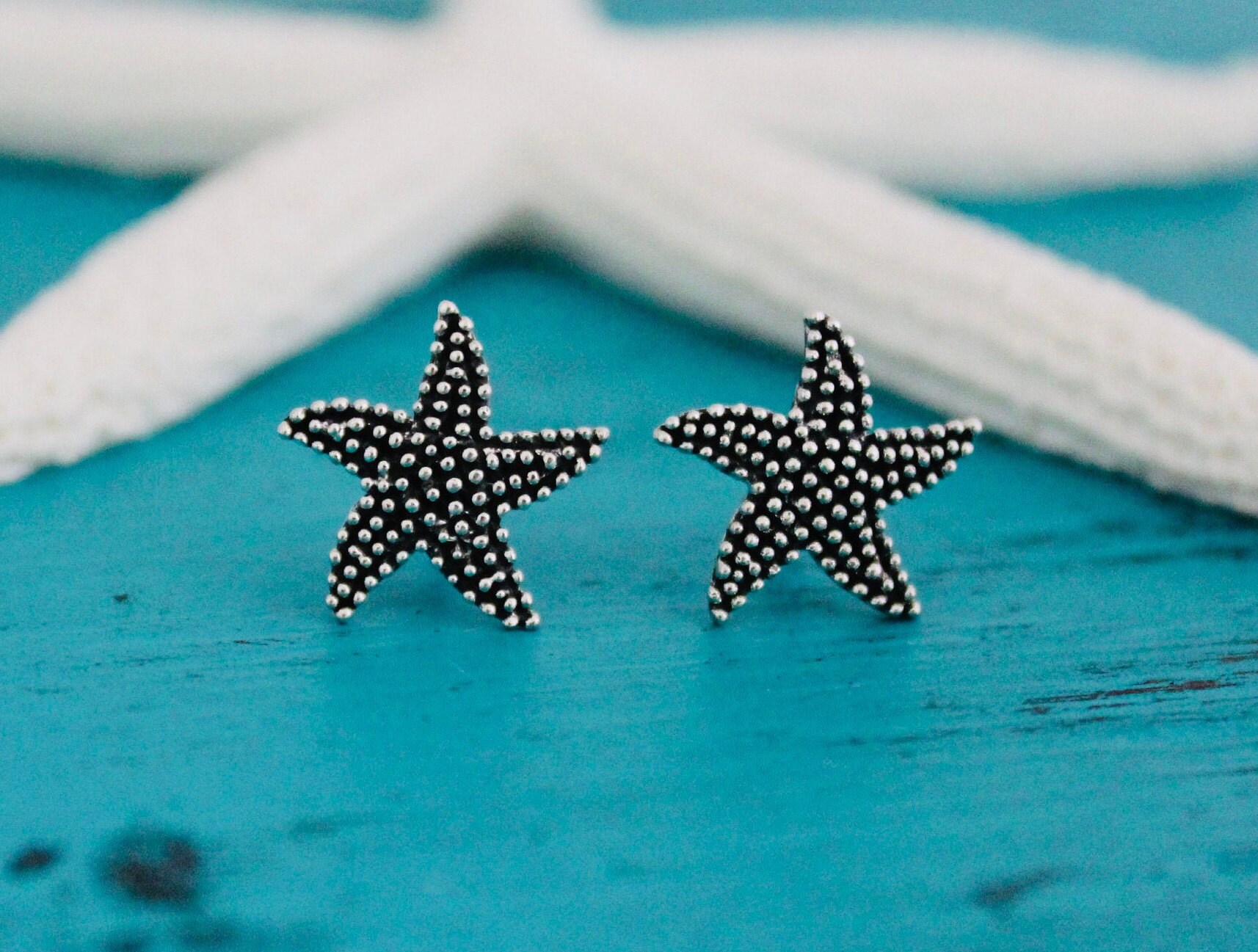 Sterling Starfish Earrings