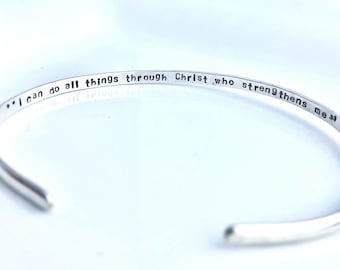 Personalized Bible Verse Bracelet