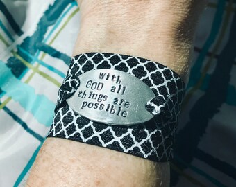 With GOD all things are possible - Custom Wrap Bracelet