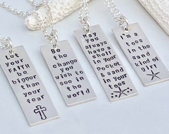 Custom Quote Necklace