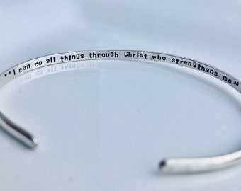 Personalized Bible Verse Bracelet