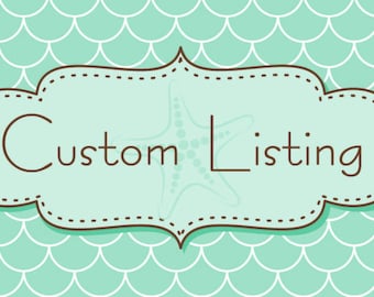 Custom Order for Carmen