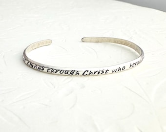 Personalized Bible Verse Bracelet