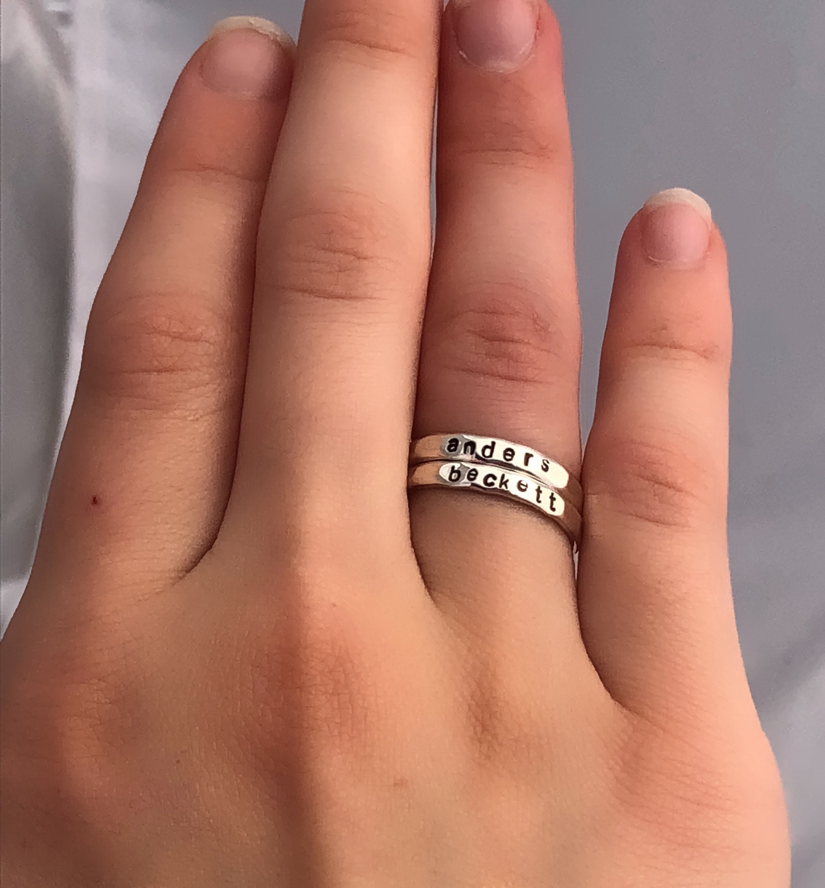  Personalized  Name  Rings 