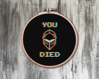 You Died Cross Stitch Pattern
