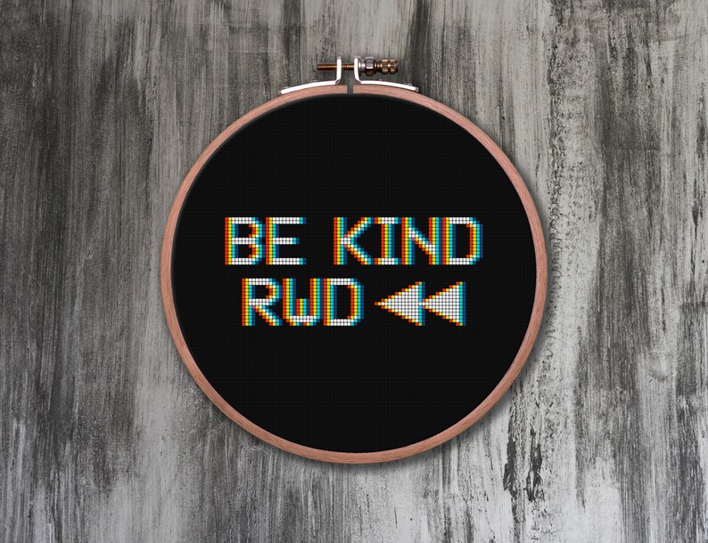 Be Kind, Rewind 6-in-1 Cross Stitch Pattern image 3