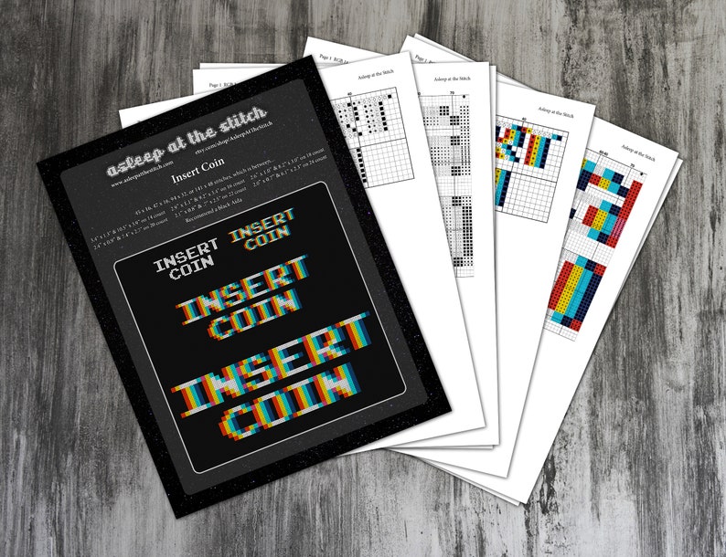 Insert Coin 4-in-1 Cross Stitch Pattern image 4