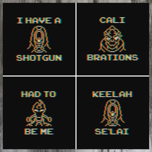 マスエフェクト 4パック クロスステッチパターン