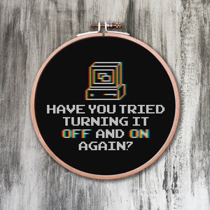 Off and On Again Cross Stitch Pattern image 1