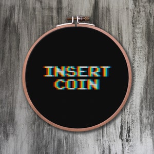 Insert Coin 4-in-1 Cross Stitch Pattern image 2