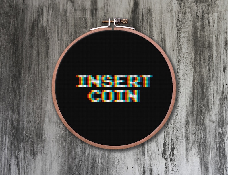 Insert Coin 4-in-1 Cross Stitch Pattern image 2