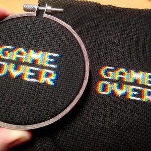 Game Over 4-in-1 Cross Stitch Pattern image 3