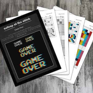 Game Over 4-in-1 Cross Stitch Pattern image 5