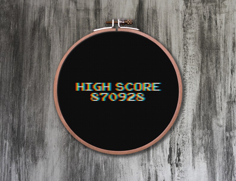 High Score 4-in-1 Customizable Cross Stitch Pattern image 3