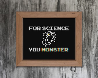 For Science Cross Stitch Pattern
