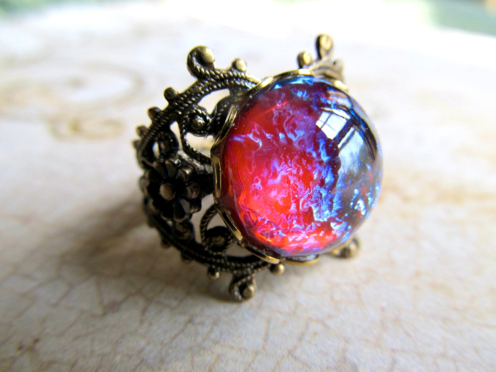 Dragons Breath Opal Ring Gold Fire Opal Gothic Fantasy Etsy Dragons Breath Opal Ring Gold Fire Opal Gothic Fantasy Etsy