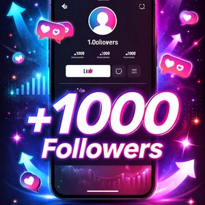 1000 TikTok-följare | Verklig aktiv tillväxt | Omedelbar leverans