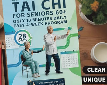 Tai Chi pour les personnes âgées | Cahier d'exercices pour l'équilibre et la force pour les débutants
