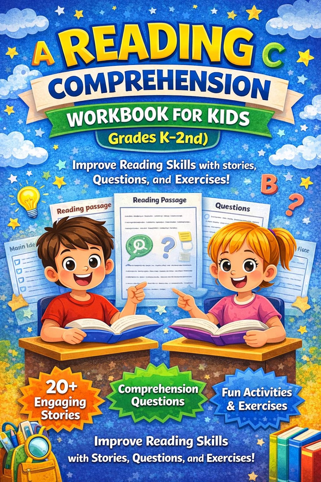Kindergarten-2nd Grade Reading Comprehension Worksheet| Printable Short