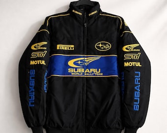 Jaqueta de competição da Subaru World Rally Team – Jaqueta vintage STI Pirelli Motul Motorsport