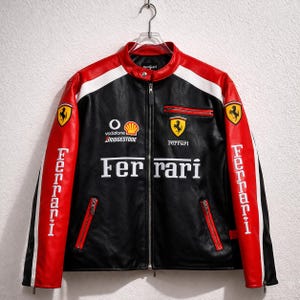 Leather ferrari jacket - Etsy 日本
