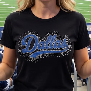 Custom Spangle Bling Football Game Day T-Shirt,Personalized Team Spirit Tee,High School Football Season Cheer Shirt,Game Day Outfit for Fans