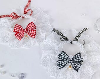 Lace Bow Tie Cat Collar – Pet Bib for Kittens & Small Dogs, Neck Scarf for Ragdoll Cats, Soft Cat Bandana, Decorative Pet Accessory