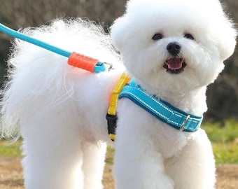 Dog Harness – Saddle Style Anti‑Escape Vest for Teddy Bichon Schnauzer, Comfortable Pet Walking Harness