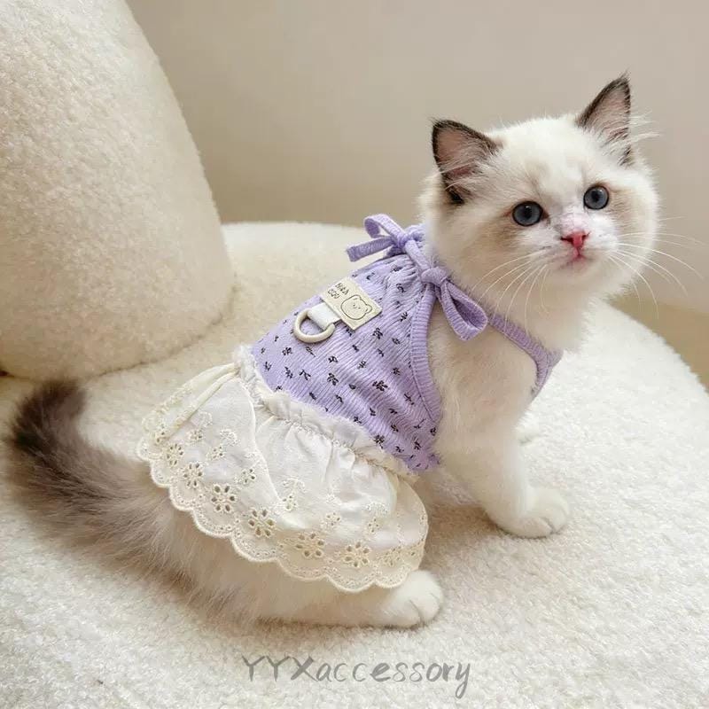 purple cat dress Sunny Fashion Kids Clothes: Girls Cat Face Purple Tower Ruffle Dancing Party Dress, Age 4 Years