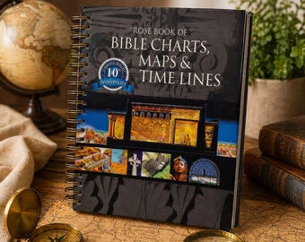 Spiral Notebook Bible Charts Planner | Time Management Journal | Travel Scenery Cover (180 Lay Flat)