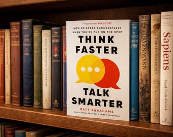 Think Faster Talk Smarter by Matt Abrahams | Improve Communication Skills | Public Speaking & Confidence Book