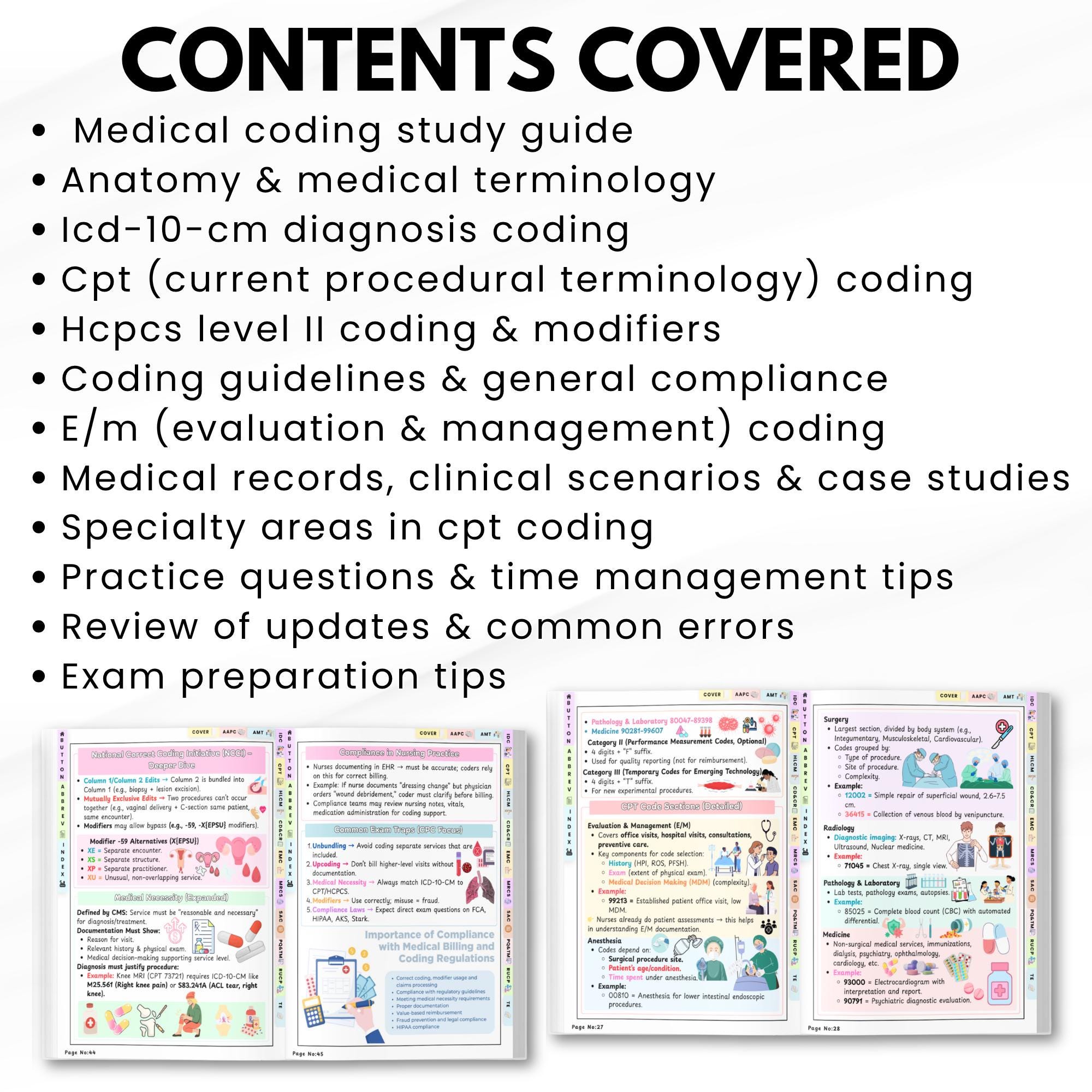 Medical Coding Bundle PDF | Nursing Students| ICD-10 CPT Coding ...