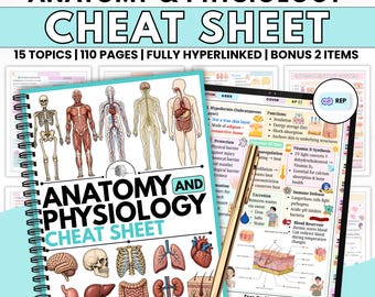 Anatomy and Physiology Cheat Sheet | Human Anatomy Notes | A&P Study Guide | Nursing Student Resources | PDF Download