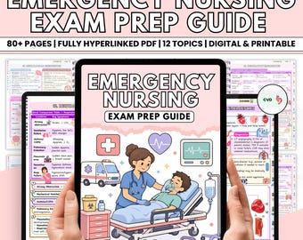 Emergency Nursing Exam Prep Guide | ER Nurse Clinical Cheat Sheet | Emergency Care Nursing Notes PDF | Nursing Student Resource