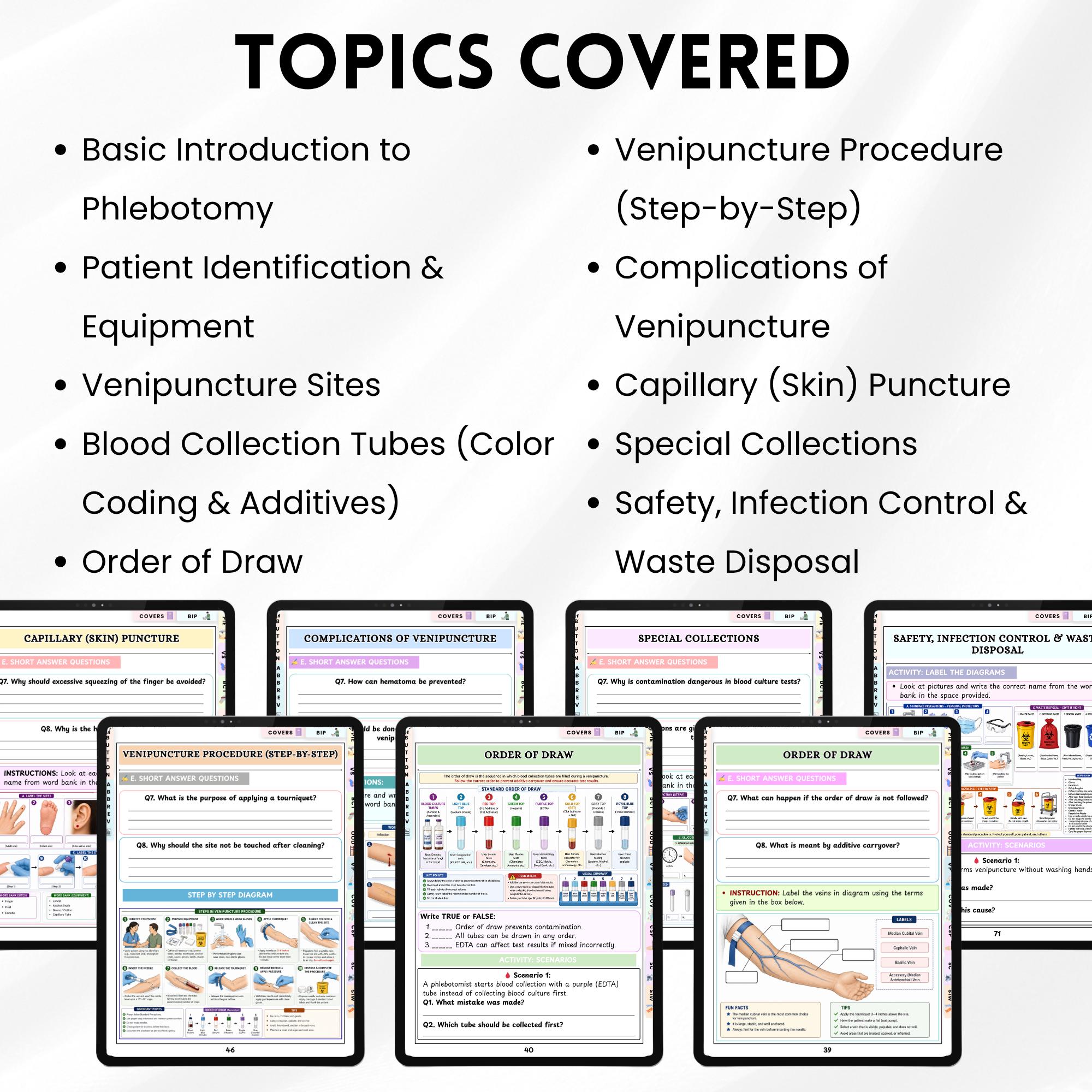 Phlebotomy Notes PDF for Nursing Students | 70+ Page Study Guide ...